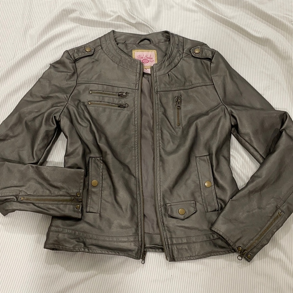 Faux leather jacket